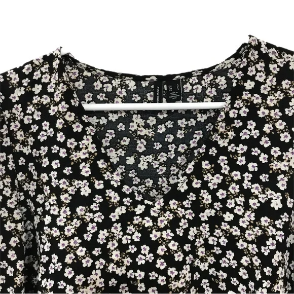 Vero Moda Black Floral Tunic Dress - Picture 3 of 7